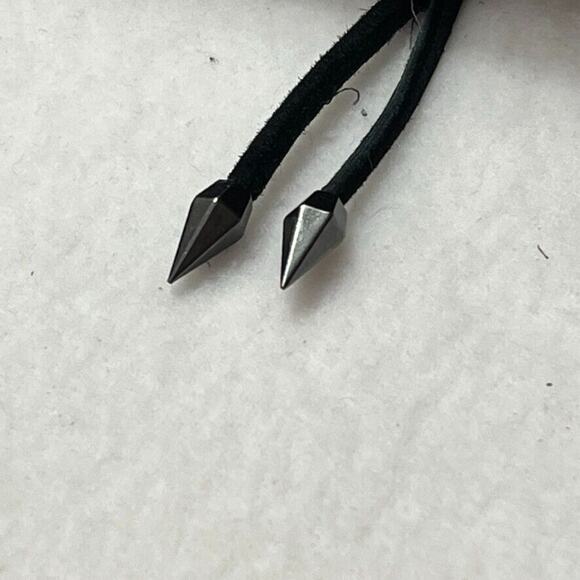 Sam Edelman Boots Womens 9 Kayla Over The Knee Black Suede Hi Heel Zip Lace Up - Picture 14 of 16